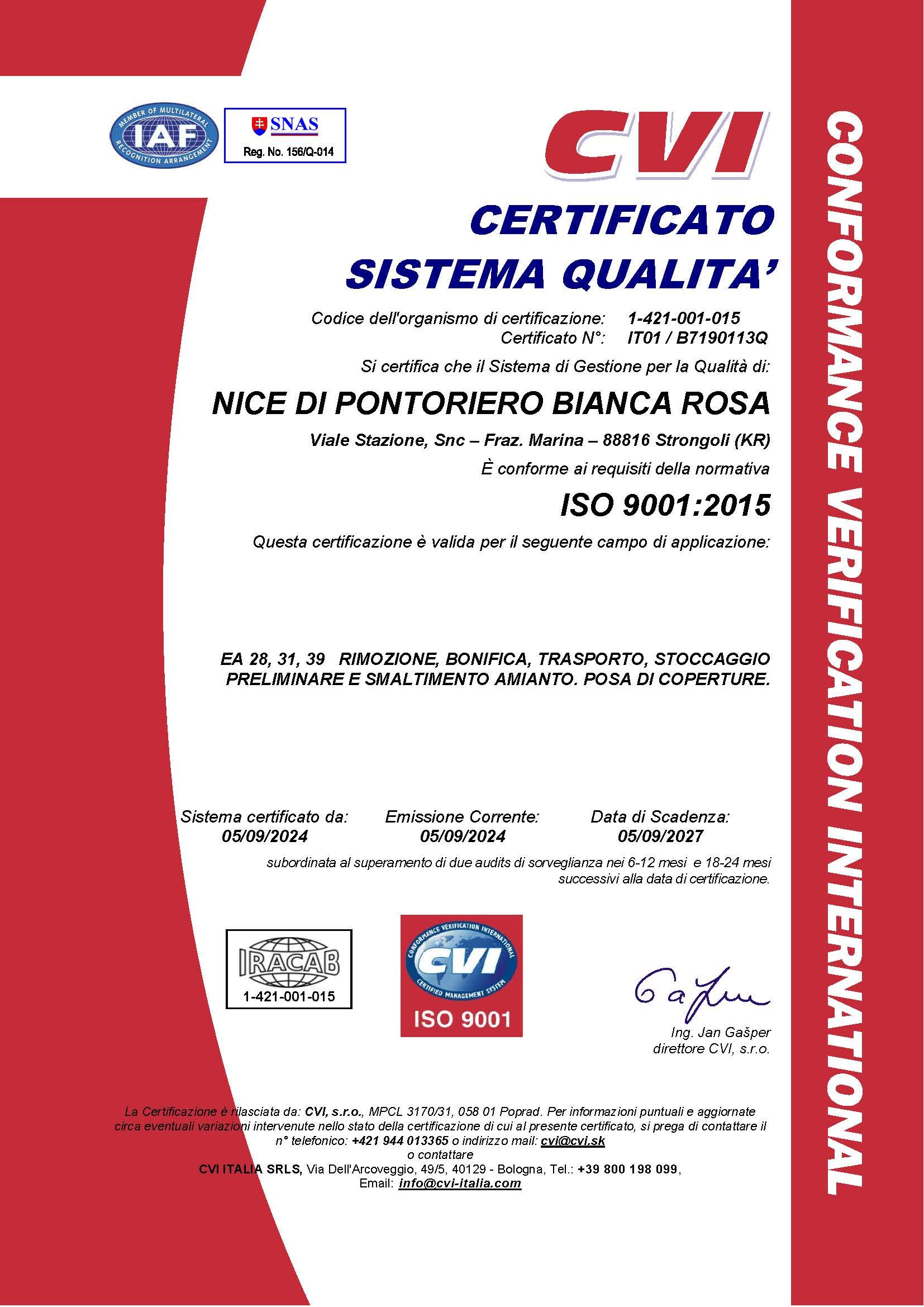 ISO 9001 2015