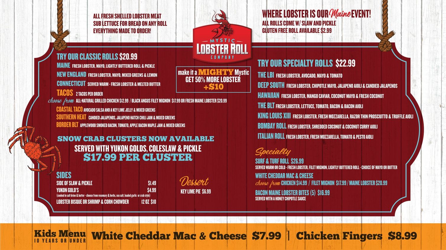 Lobster Beach Haven, NJ Mystic Lobster Roll Co.