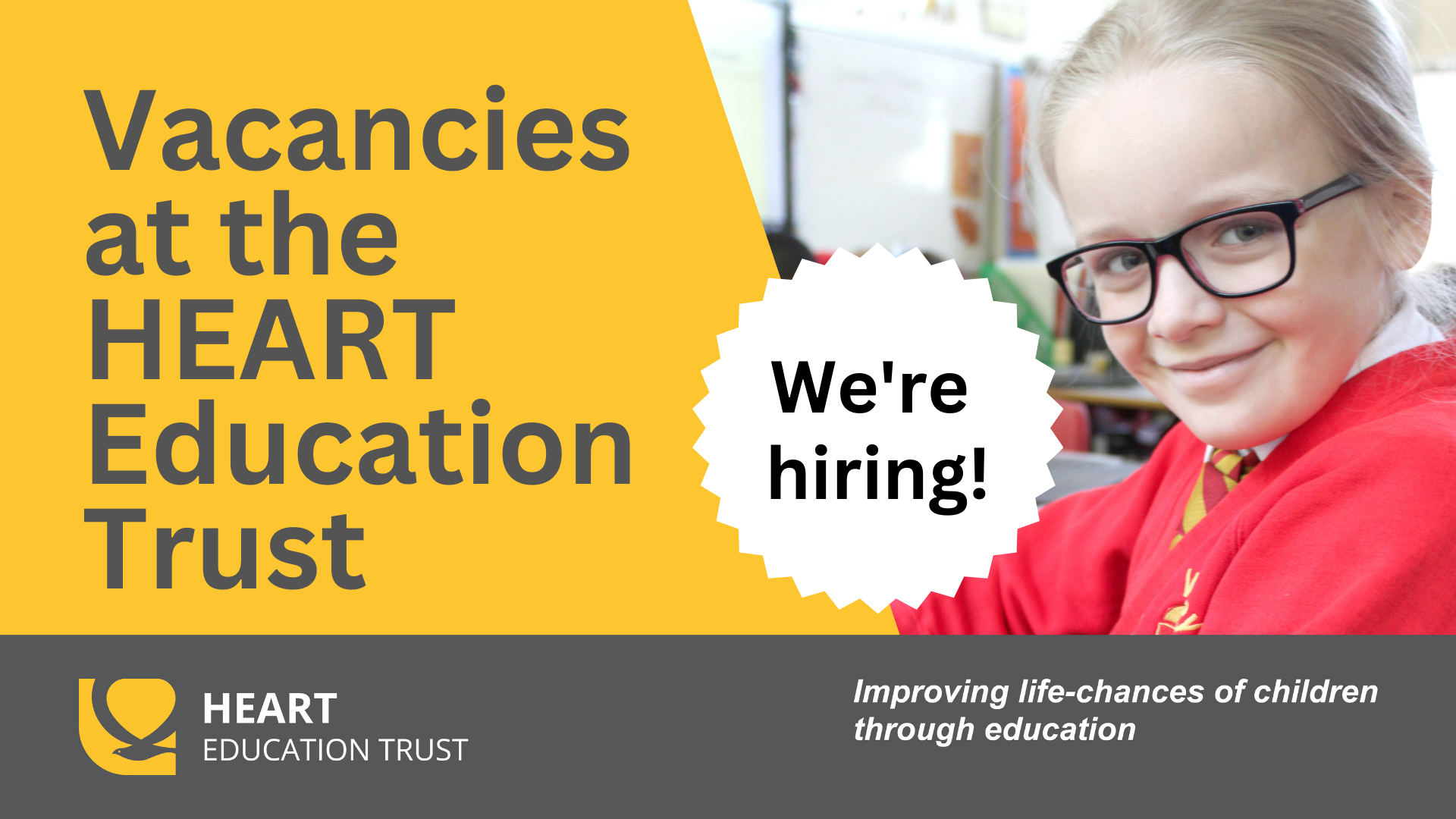 Vacancies at the HEART Education Trust