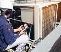 Heating System Being Repaired — Rochester Hills, MI — Briarwood Heating & Cooling Heating System Being Repaired — Rochester Hills, MI — Briarwood Heating & Cooling