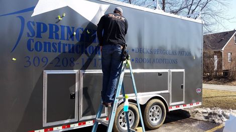Adding Signage on the Truck — Morton, IL — Elite Signs & Graphics