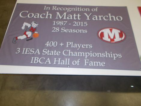 Coach Matt Yarcho Banner — Morton, IL — Elite Signs & Graphics