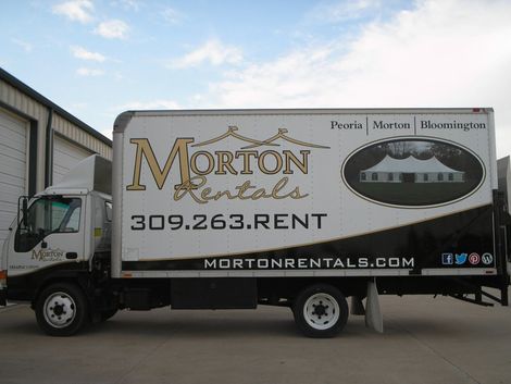 Morton Rentals Truck — Morton, IL — Elite Signs & Graphics