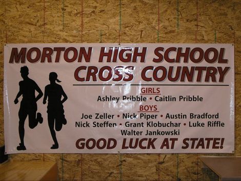 Horton High School Cross Country Tarpaulin — Morton, IL — Elite Signs & Graphics