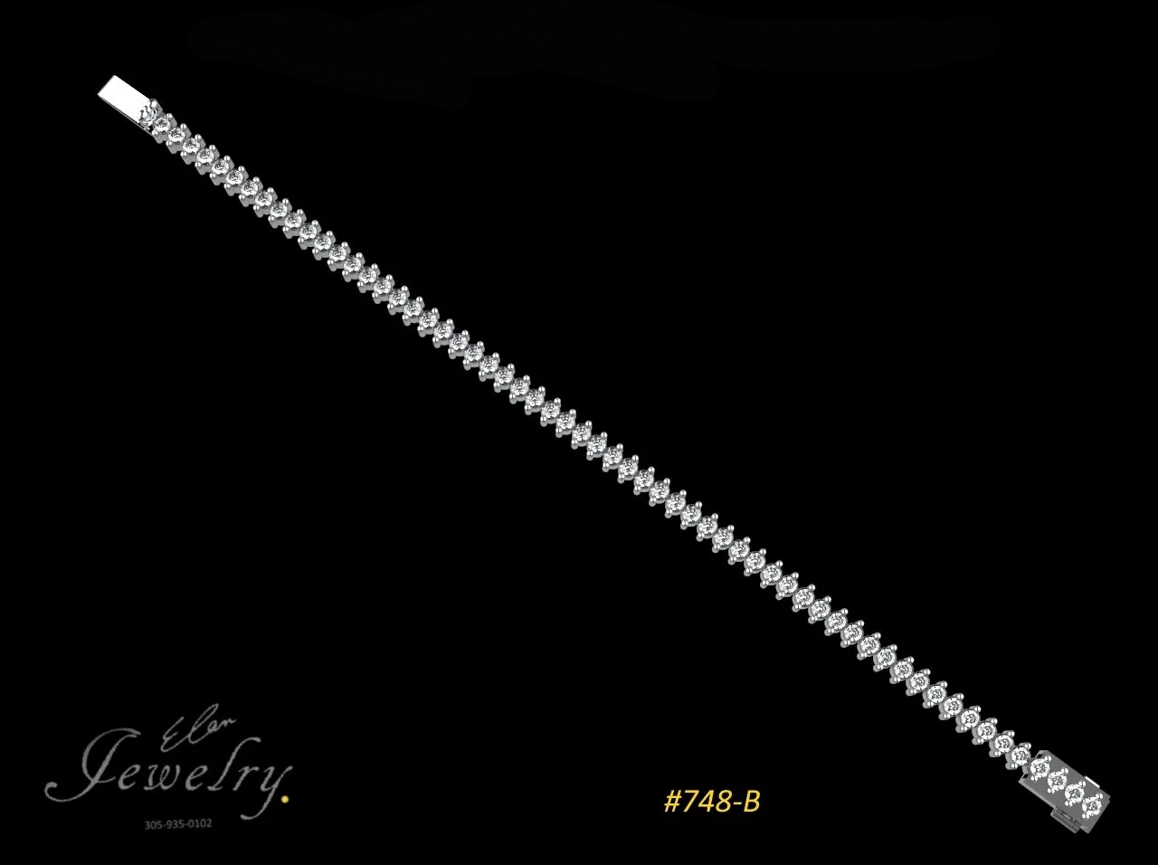 bracelet  18 carat white gold and diamond