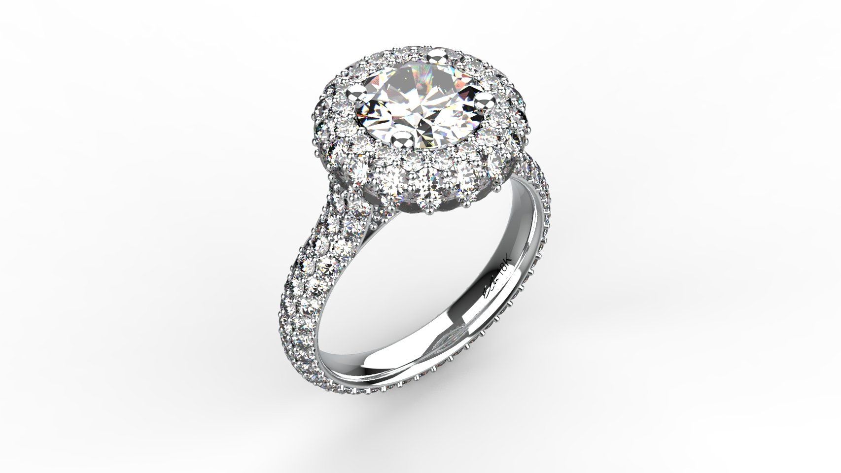 engagement ring with diamonds