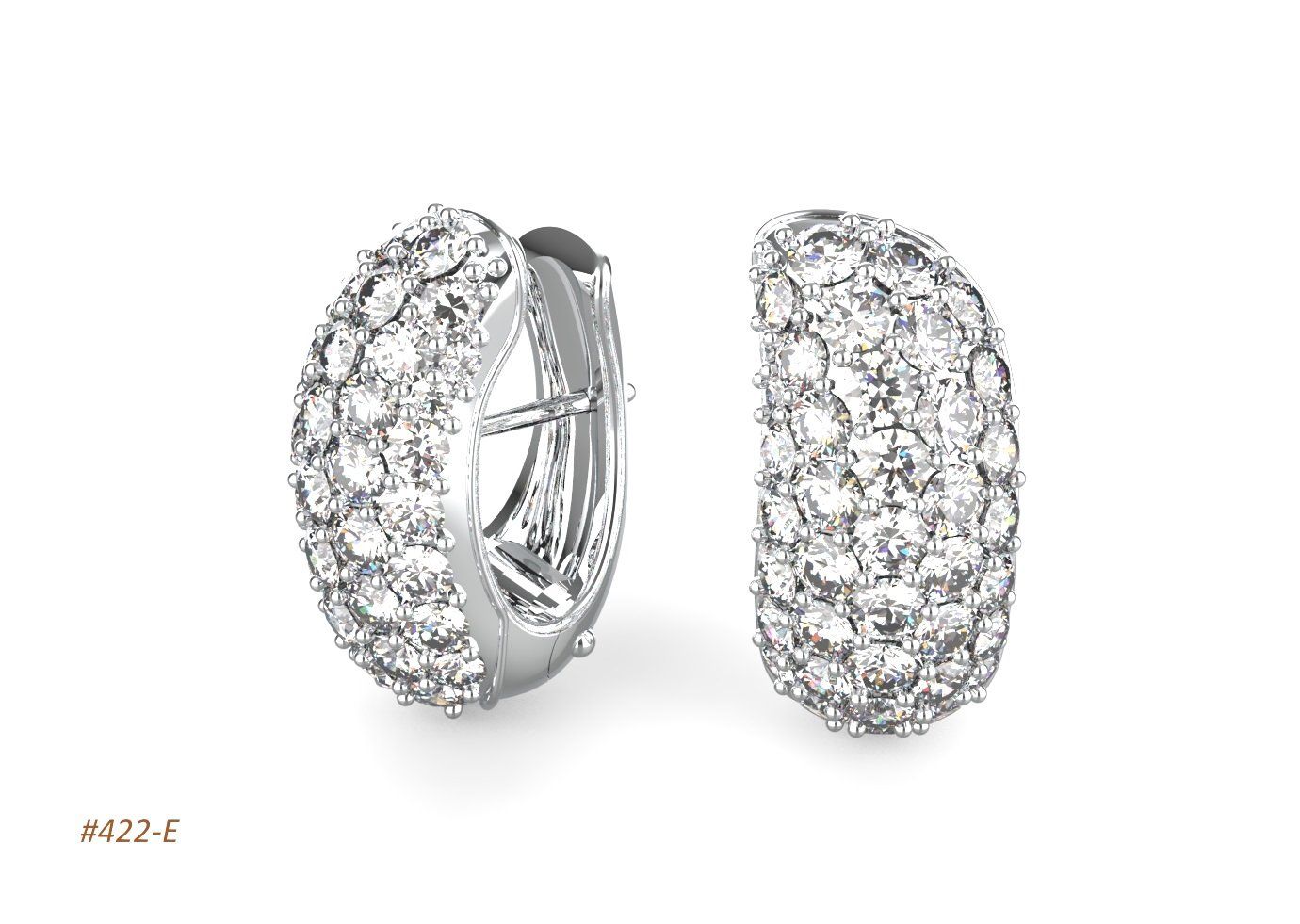 Hoops diamond yellow gold.