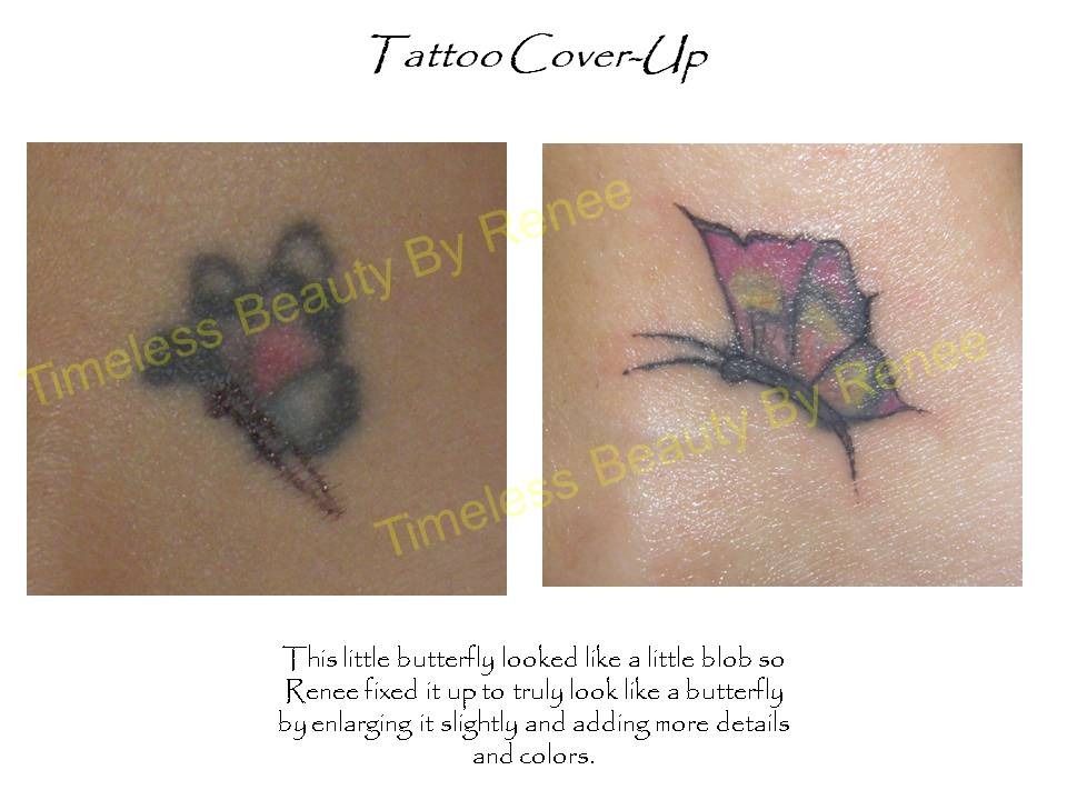 A picture of a tattoo cover up by timeless beauty