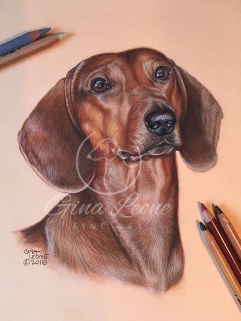 dog art by Gina Leone Fine Art