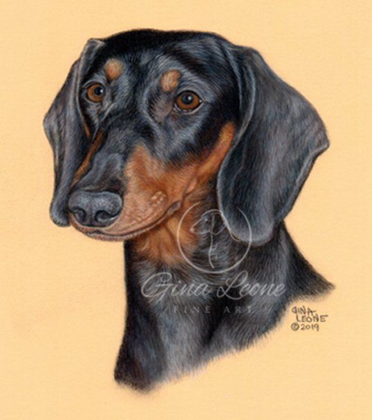 dog art by Gina Leone Fine Art