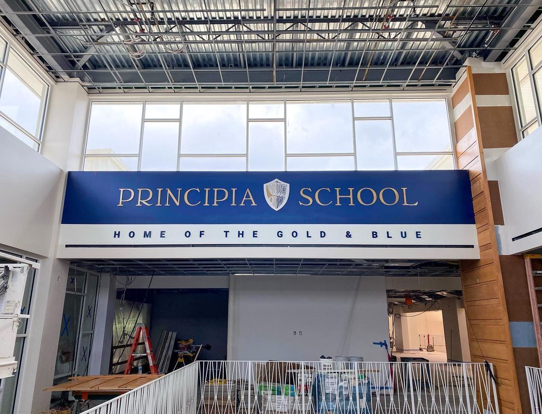 Large school sign — St. Louis, MO — The Designery Sign Shop