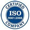 ISO 9001: 2008 certification logo