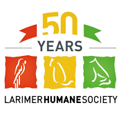 A logo for the larimer humane society