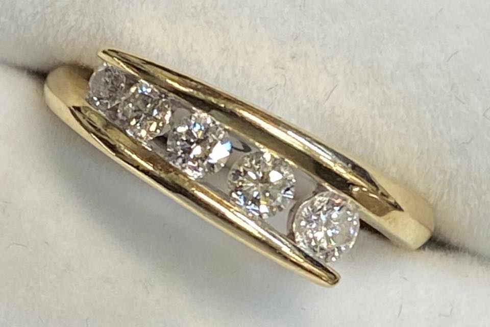 Golden Ring With Diamond — Gadsden, AL — McNair Jewelers