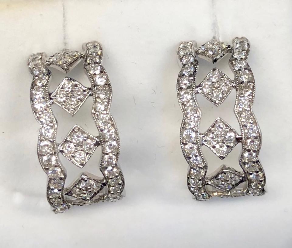 Earrings With Diamond Crystals — Gadsden, AL — McNair Jewelers