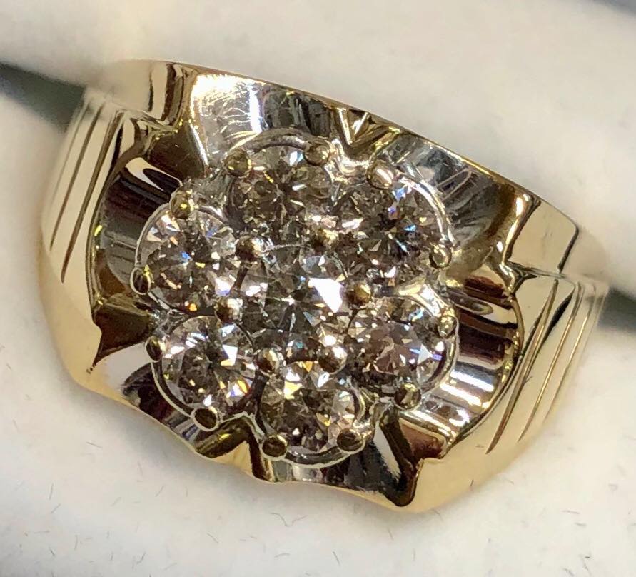 Gold Ring With Diamond — Gadsden, AL — McNair Jewelers
