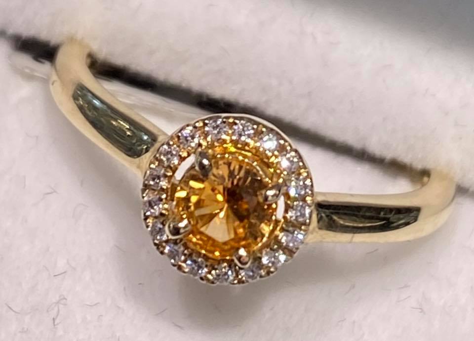 Ring With Amber Stone — Gadsden, AL — McNair Jewelers