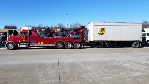 South Chicago Towing - Red Towing Truck in Hazel Crest, IL