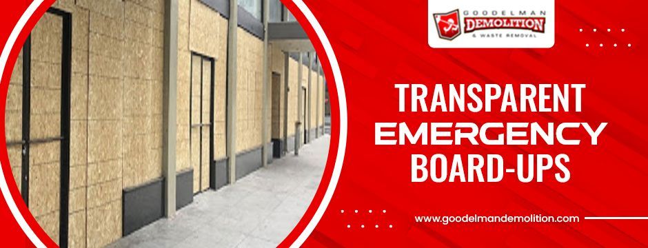Transparent emergency board-ups