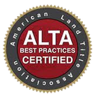 American Land Title Association Best Practices Certified