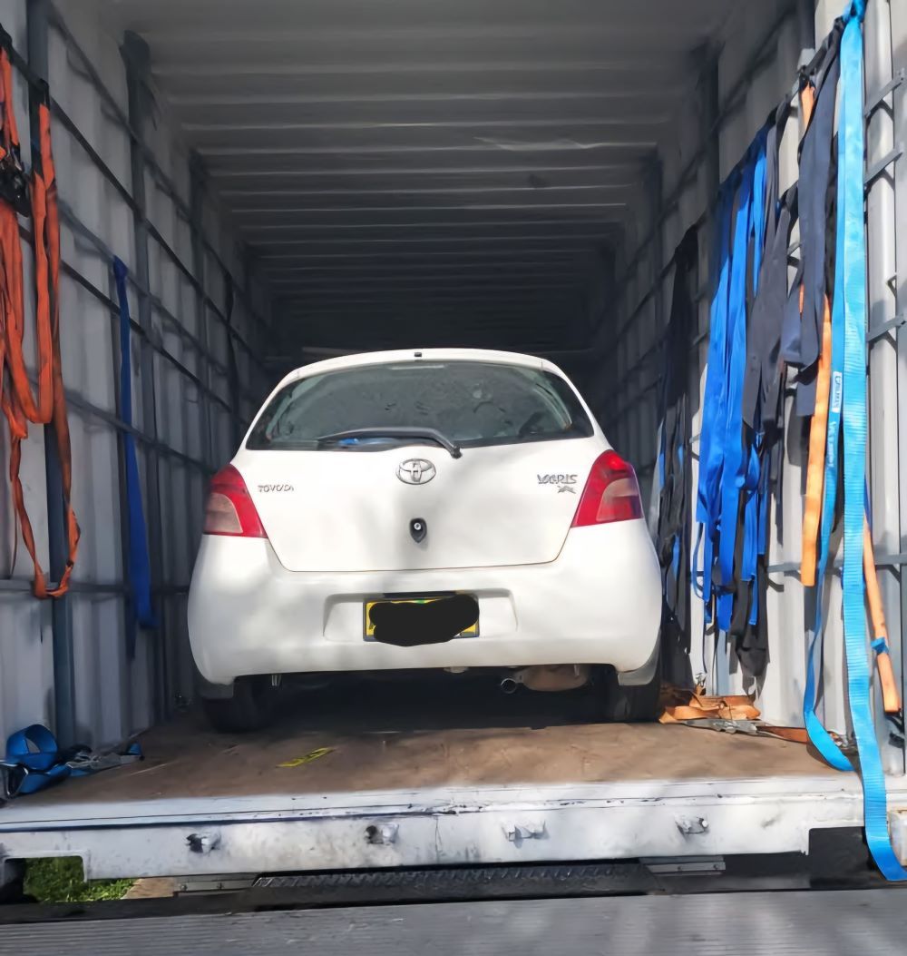 Vehicle in the Truck Ready for Transporting — Gordy's Furniture Removals in Bathurst, NSW