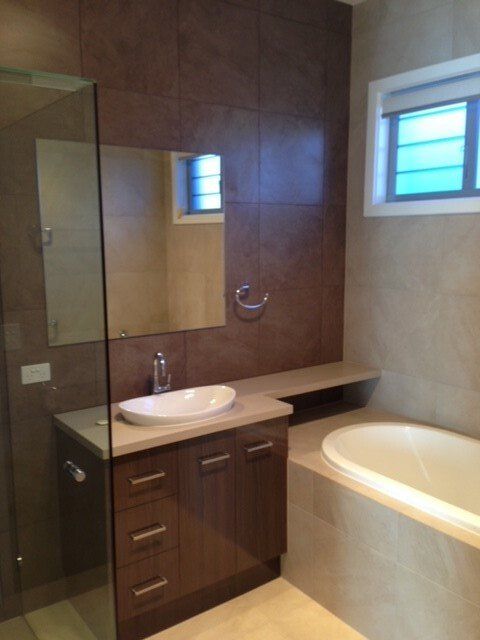 Bathroom with Square Mirror — South East, QLD — Seamless Silicone