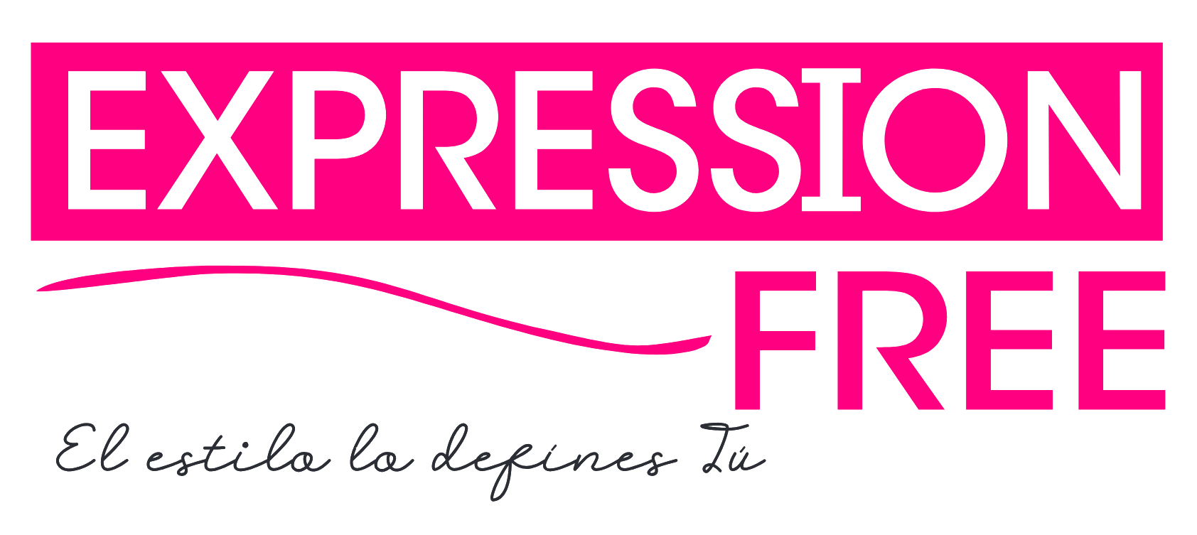 Expresión libre en fuente cursiva marrón oscuro.