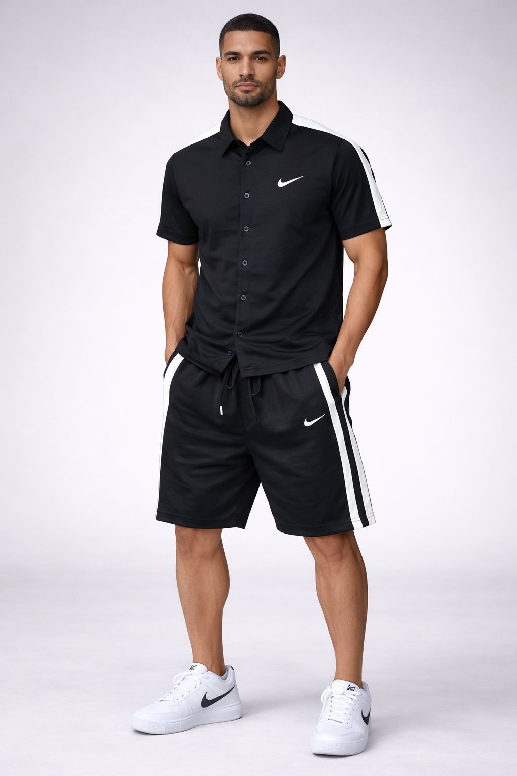 Conjunto en pantaloneta elegante