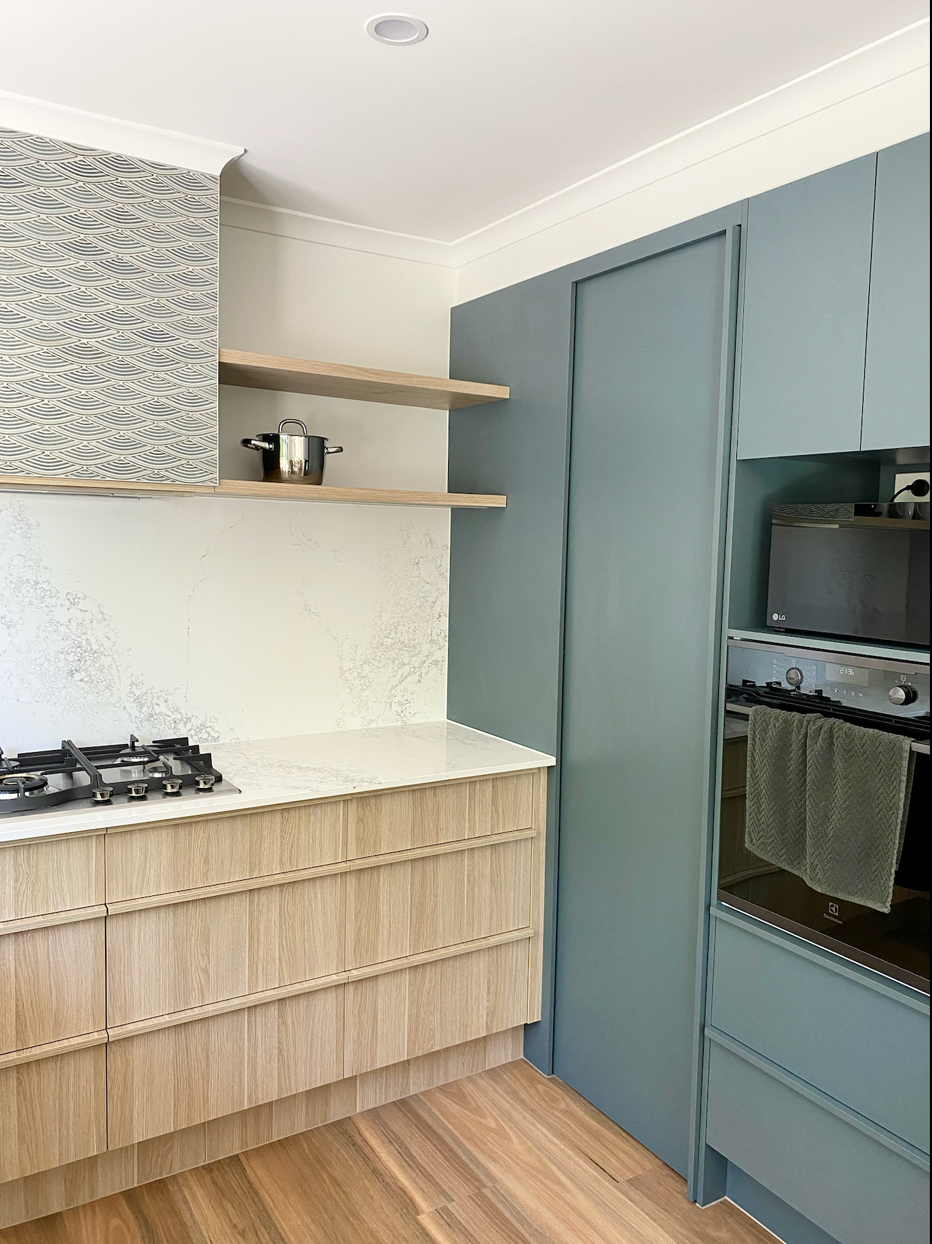 White Kitchen Drawers, Top Drawer Has Utensils — Foreshore Kitchens in Coolum Beach, QLD