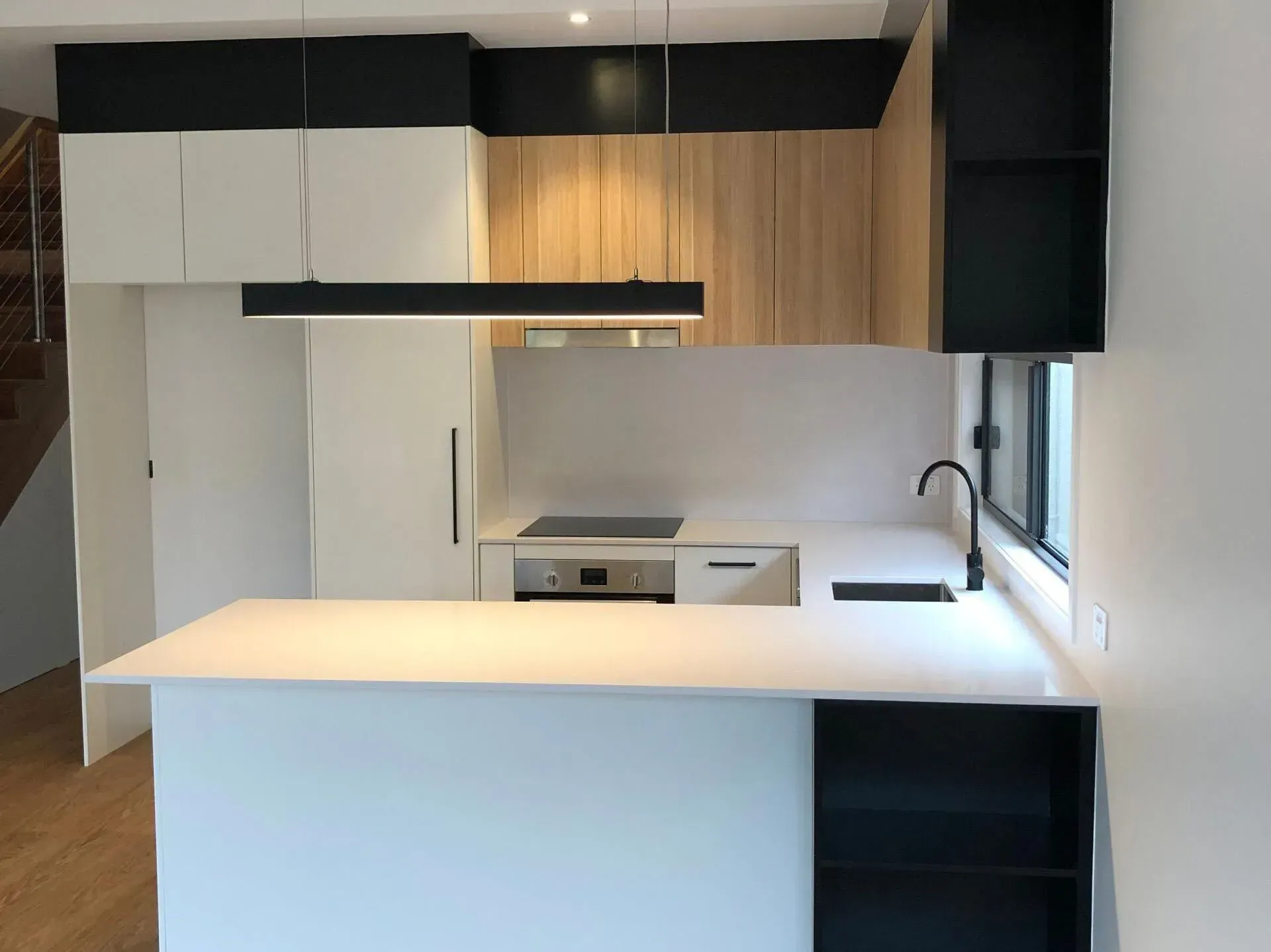 Modern Kitchen With White Countertops — Foreshore Kitchens in Coolum Beach, QLD