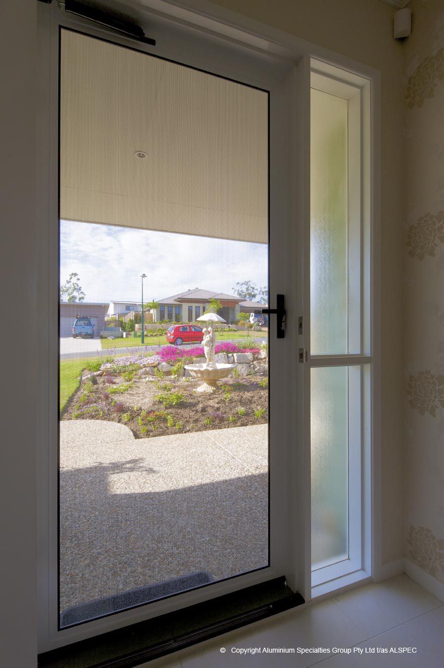 White Door With Glass Panel Open — Envy Glass in Coffs Harbour, NSW