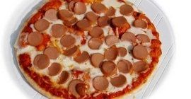 pizza con wurstel