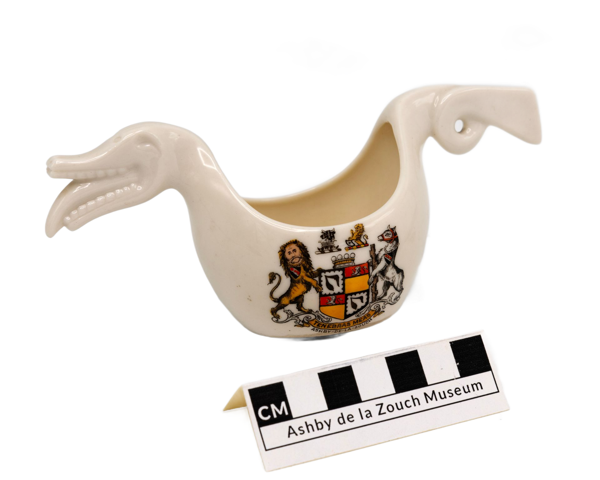 Model of a Norwegian dragon shaped beer bowl