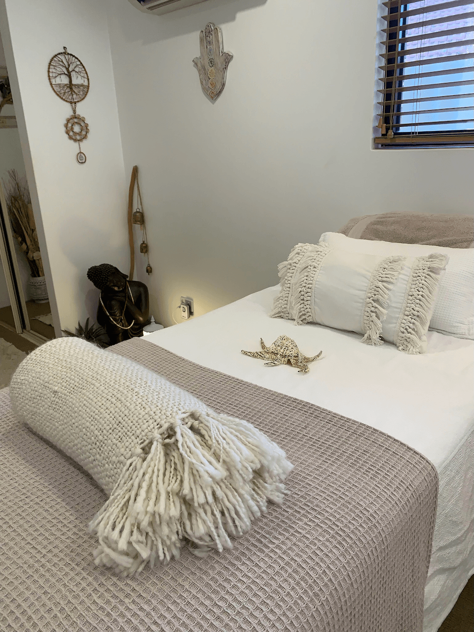 Session massage table ready for clients