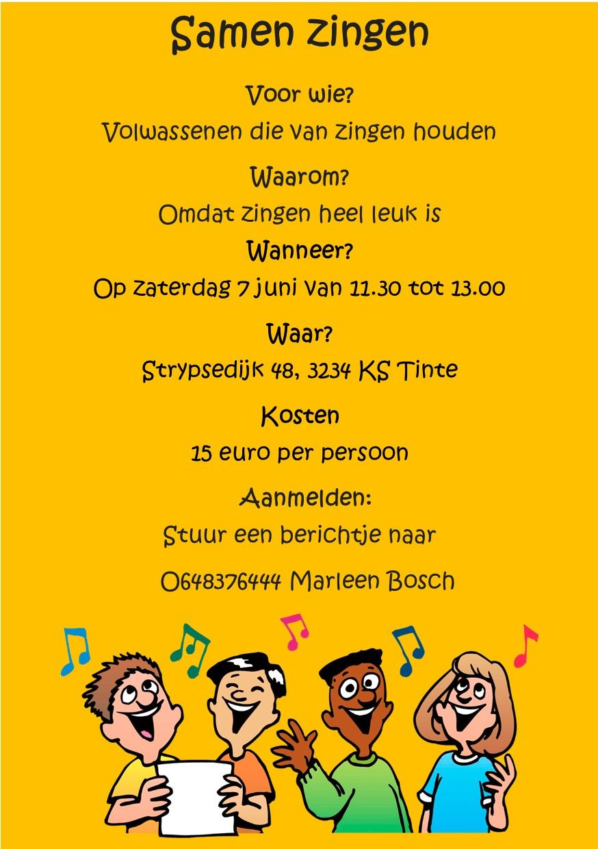 Marleen Bosch Tintestein Zangles volwassenen 7 juni