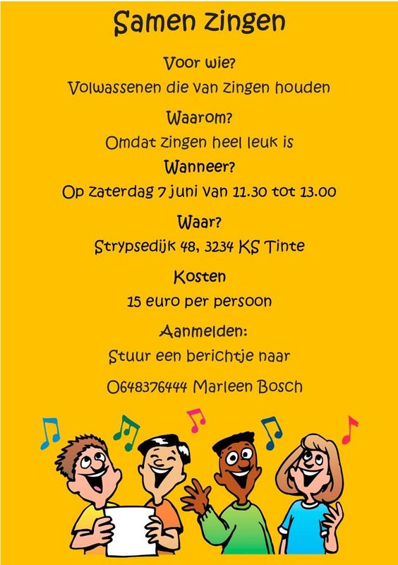 Marleen Bosch Tintestein Zangles volwassenen 7 juni