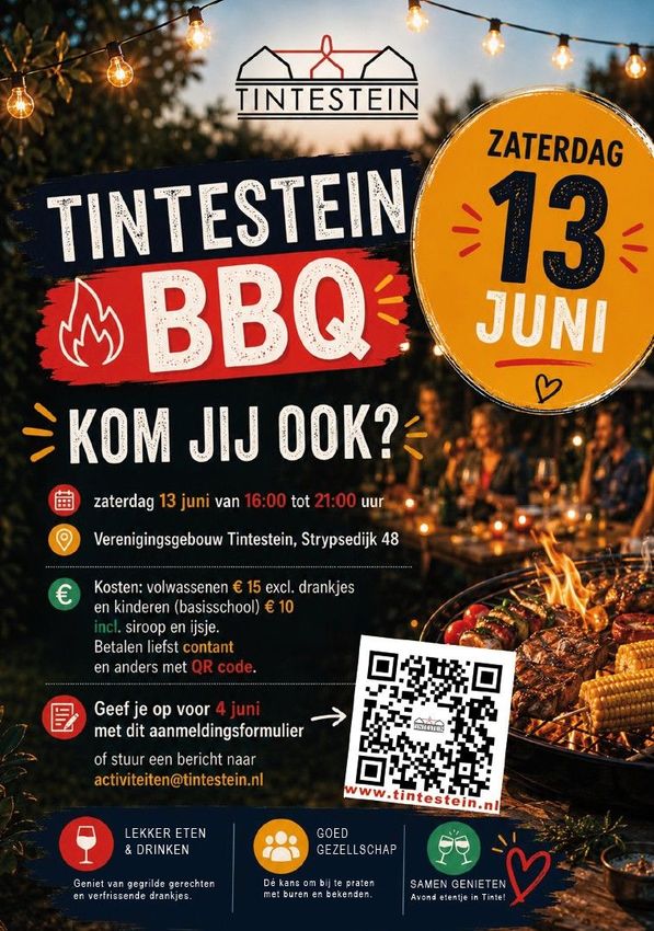 Tintestein BBQ 13 juni