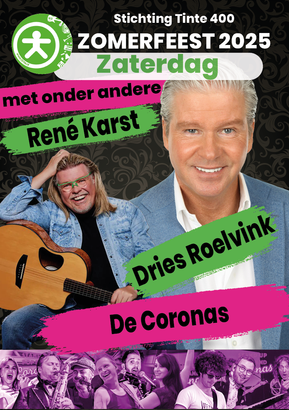 Tinte Zomerfeest Ticket Verkoop Rene Karst Dries Roelvink De Coronas
