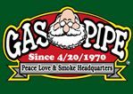 The gas pipe logo has a picture of santa claus on it.