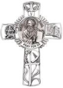 A gray icon of a church.