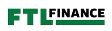 a green and white logo for ftl finance