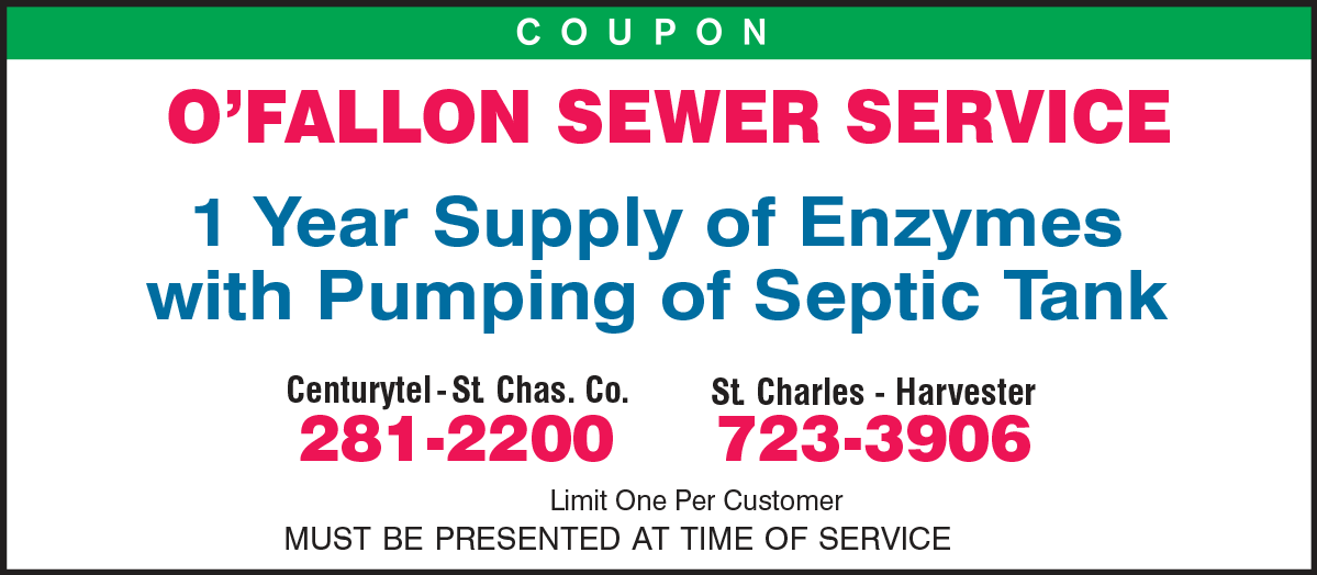 Coupon Pumping Of Septic Tank — O'Fallon, MO — O'Fallon Sewer & Plumbing Repair Service