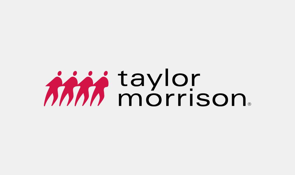 The logo for taylor morrison shows a group of people standing next to each other.