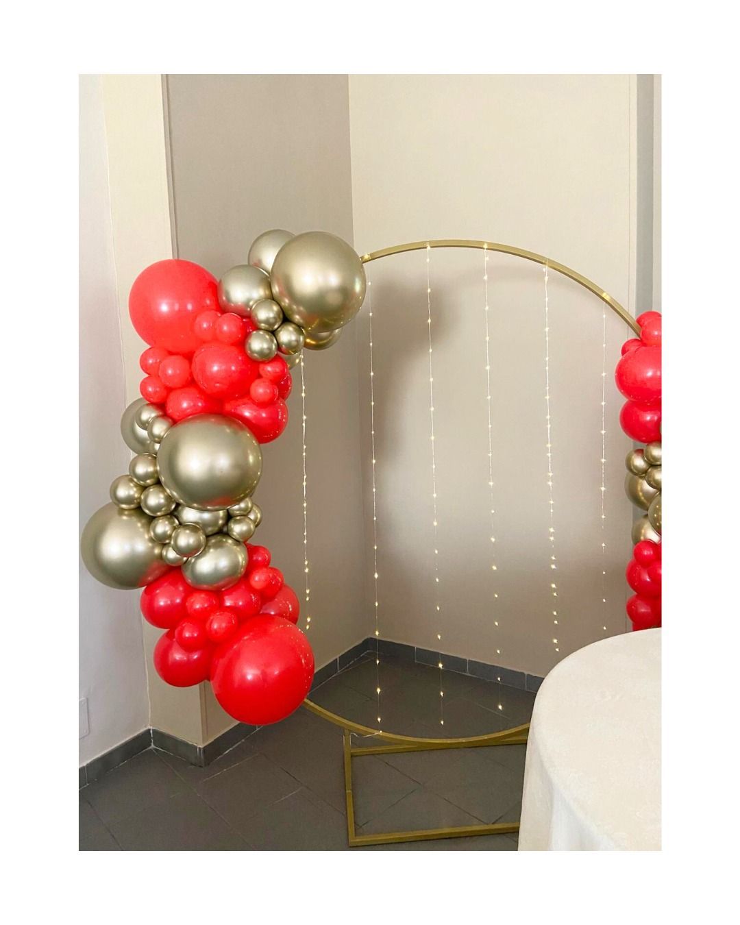 ballon art rosso e oro