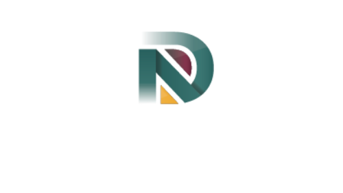 A green and yellow letter n on a white background.