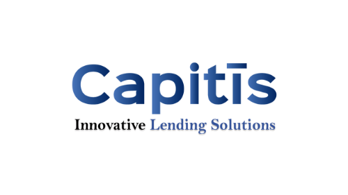 The logo for capitis innovative lending solutions is blue and white.