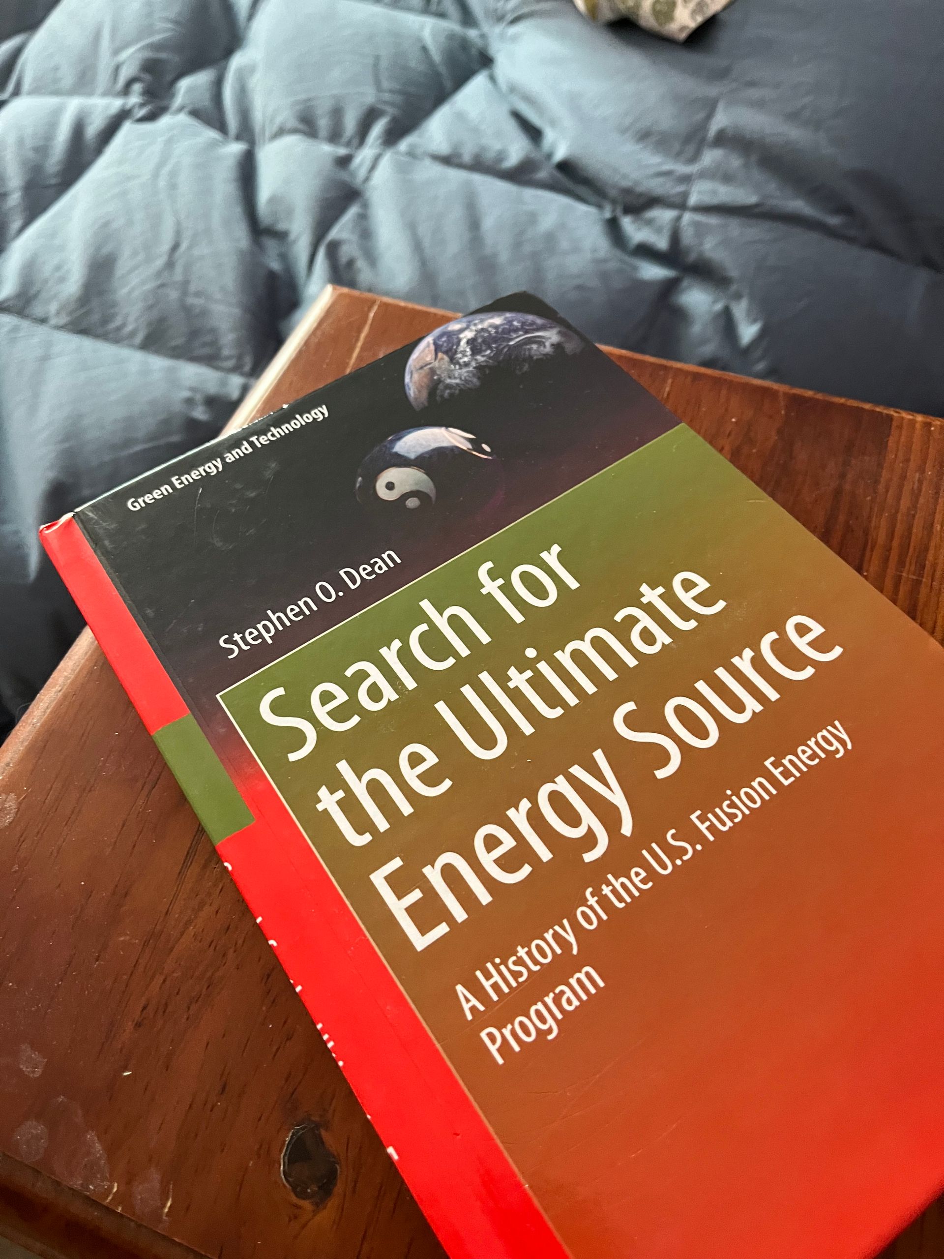 A book titled search for the ultimate energy source