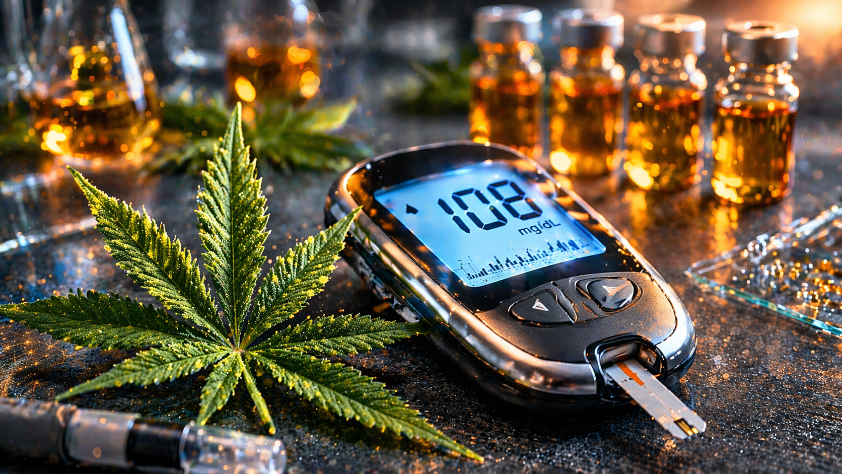 Aerial view of Denver Civic Center Park at sunset with festival stage and string lights for 420