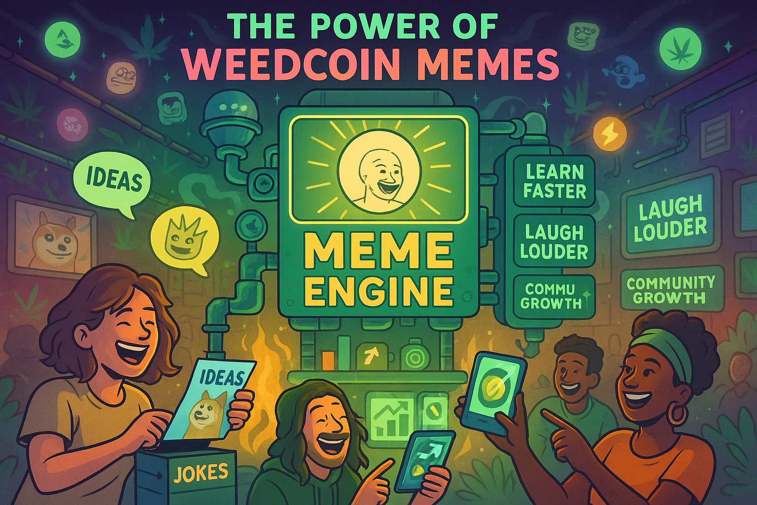WeedCoin meme engine turning humor into community growth and education