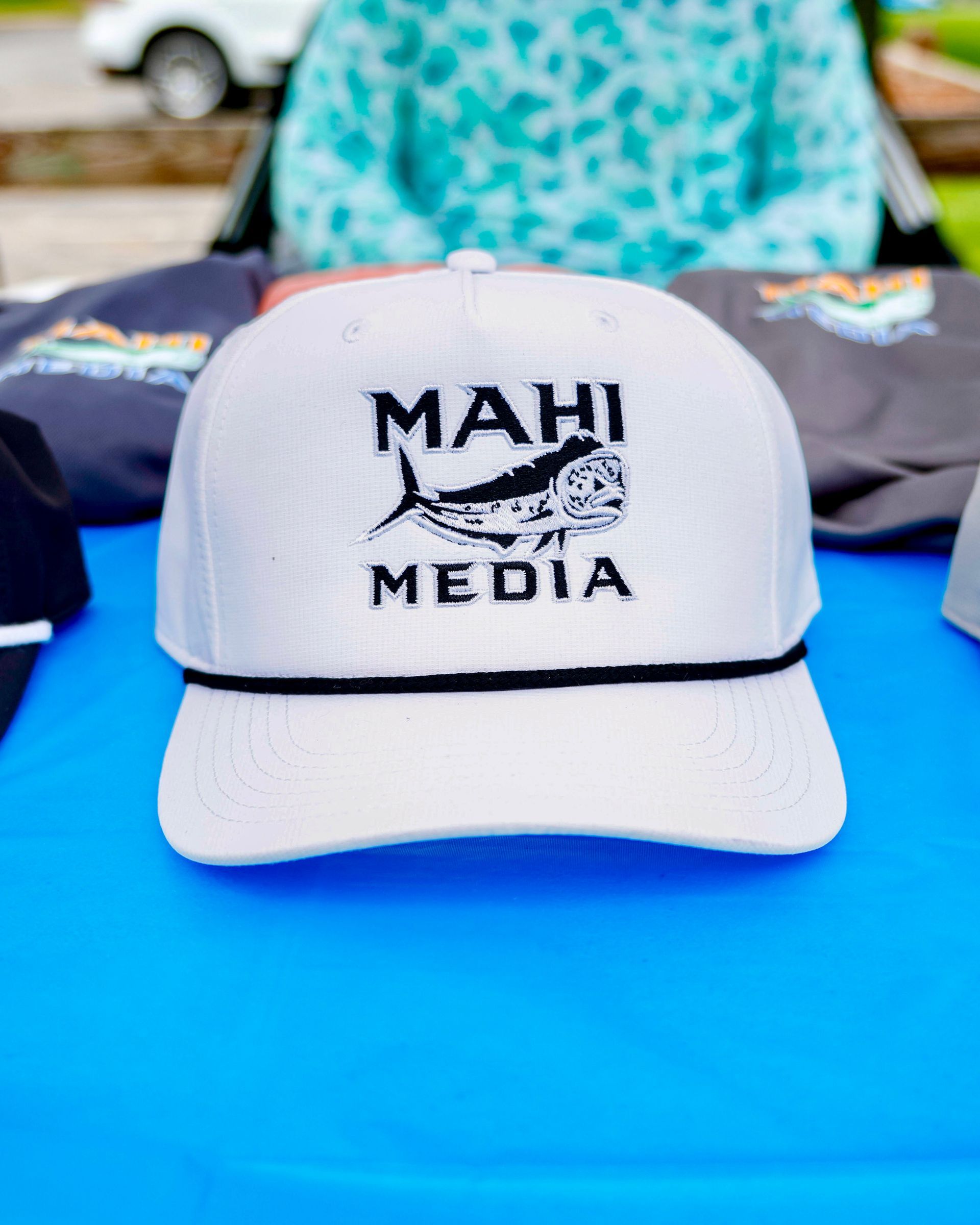 White Mahi Media Hat
